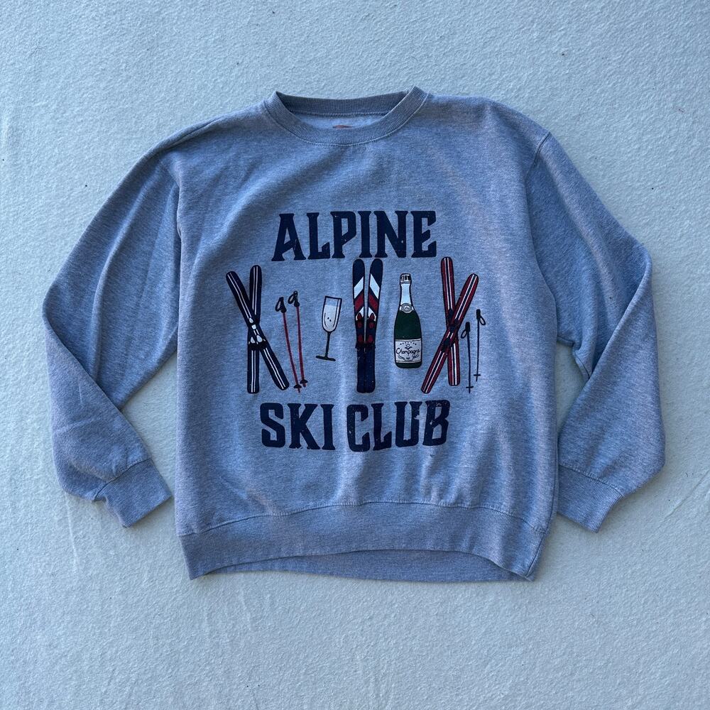 Show Me Your MUMU Alpine Ski Club Stanley Sweater Women's S Gray Long Sleeve